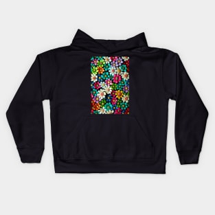 Bright Flower Field: Eco-Friendly Designs for a Green Future Kids Hoodie